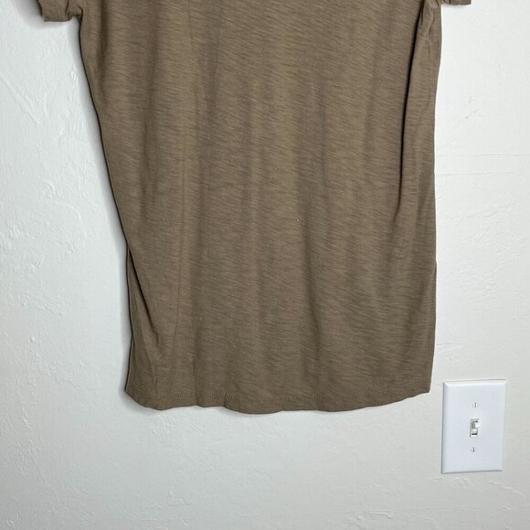 James Perse Standard Cotton Modal Blend Scoop Neck Short Sleeve Tee Brown Size 1 - Picture 6 of 8
